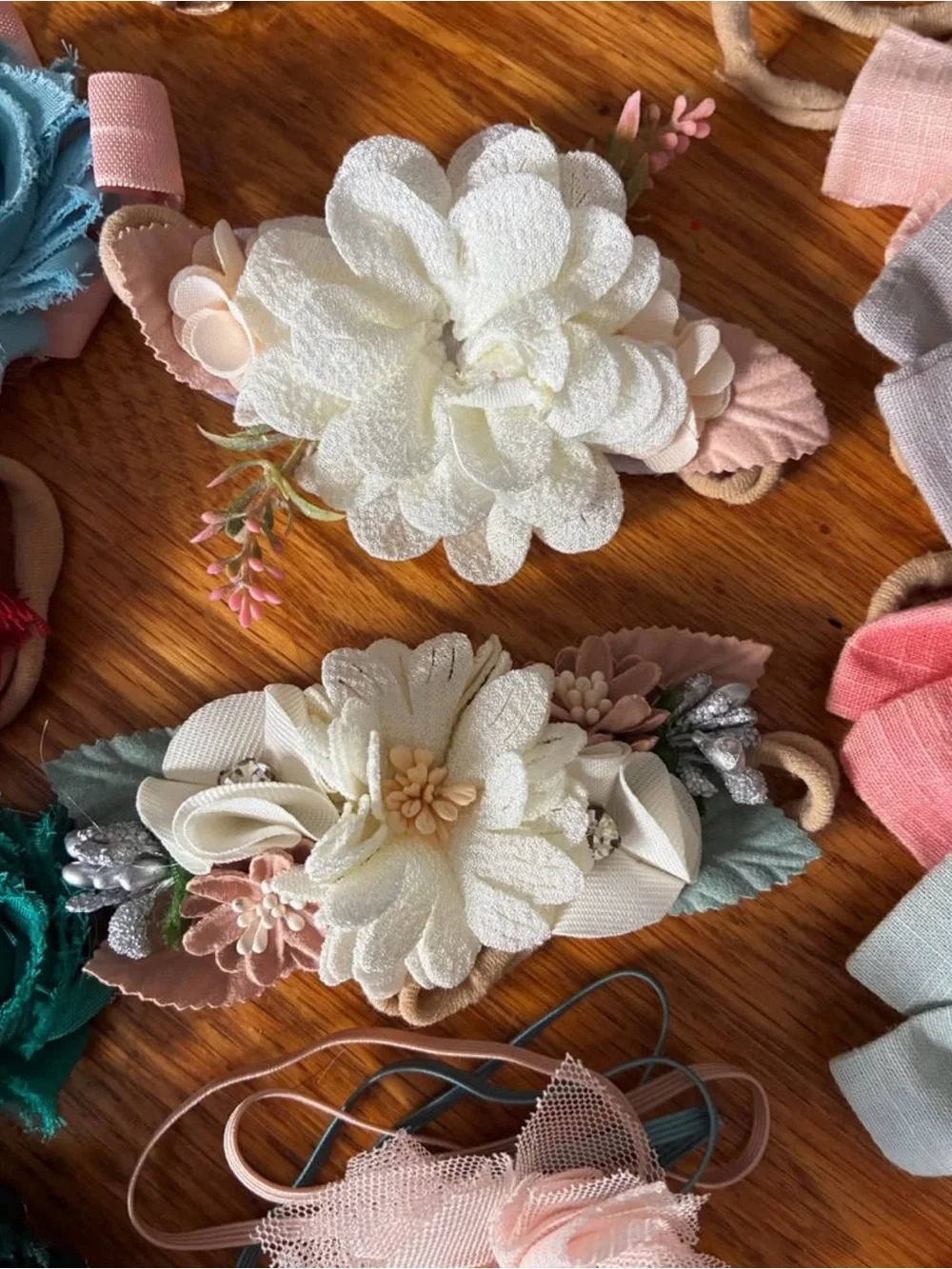 Assorted Baby Toddler Girls' Hair Bows and Soft Headbands (Lot of 45)